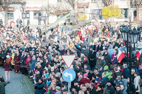 Dzień wcześniej w Kutnie mieszkańcy świętowali niepodległość