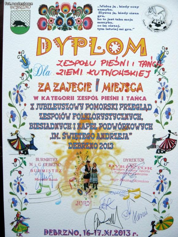 Zespół Pieśni i Tańca Ziemi Kutnowskiej z koszem nagród wraca z Pomorza