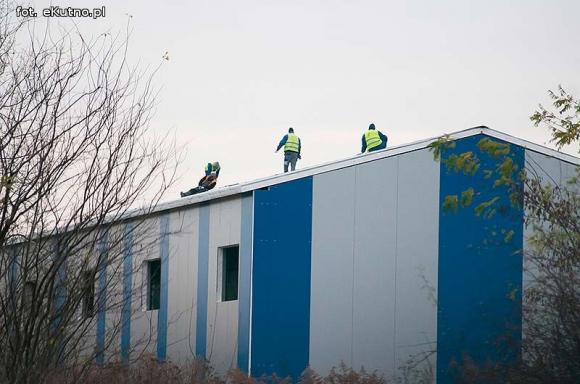 Niebezpieczna praca na wysokości przy modernizacji Stacji Uzdatniania Wody