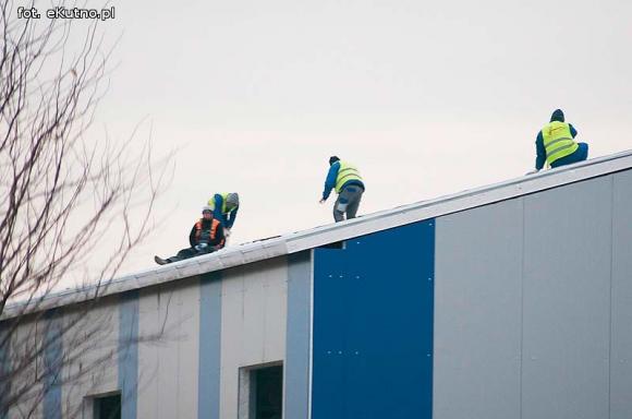 Niebezpieczna praca na wysokości przy modernizacji Stacji Uzdatniania Wody