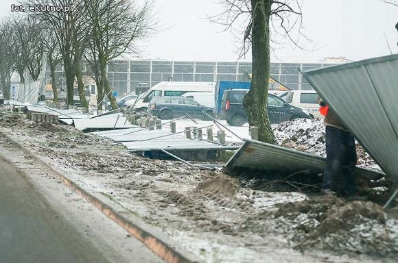 Skutki wichury w Kutnie