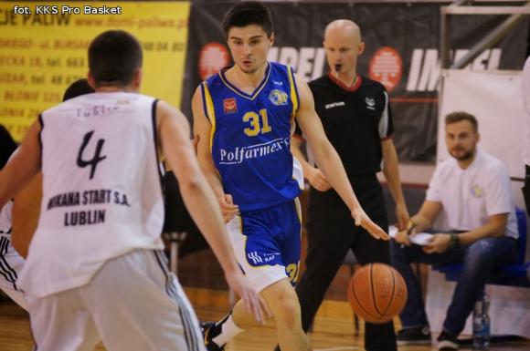 Niepokonani koszykarze z Kutna ulegli w Lublinie