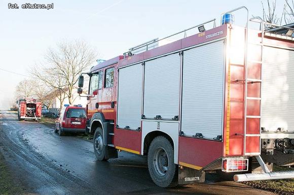 Pożar pryzmy siana w Kałach Towarzystwo