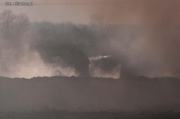 Pożar pryzmy siana w Kałach Towarzystwo