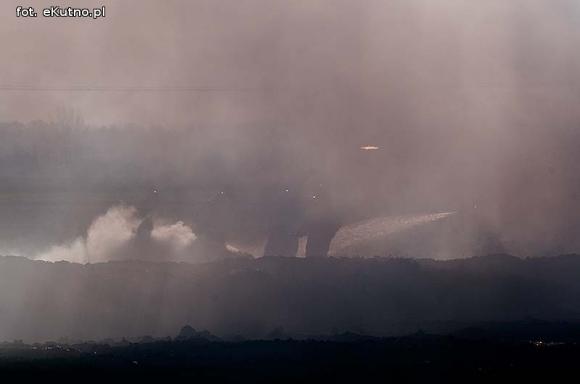 Pożar pryzmy siana w Kałach Towarzystwo
