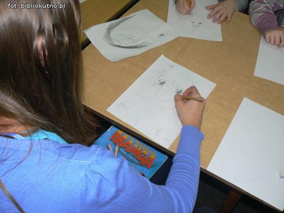 Magiczny decoupage i magia rysunku. Ferie w bibliotece