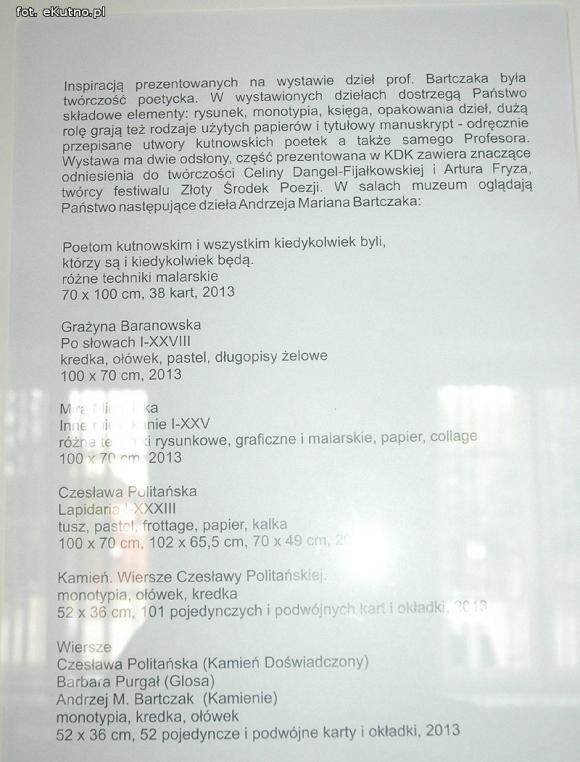 Wystawa w hołdzie poetom kutnowskim, wszystkim kiedykolwiek byli, którzy są i kiedykolwiek będą