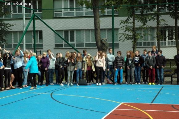 Otwarcie boiska przy I Liceum Ogólnokształcącym w Kutnie