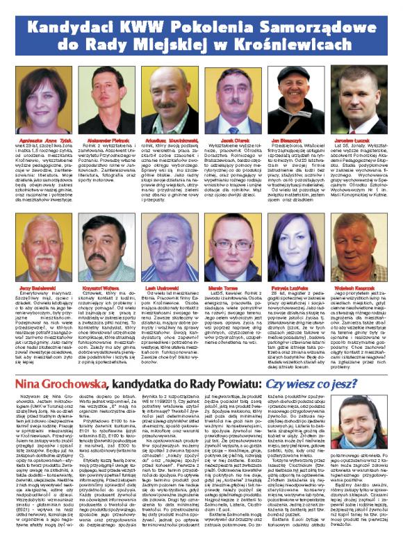 KWW POKOLENIA SAMORZĄDOWE przedstawiają kandydatów do samorządów