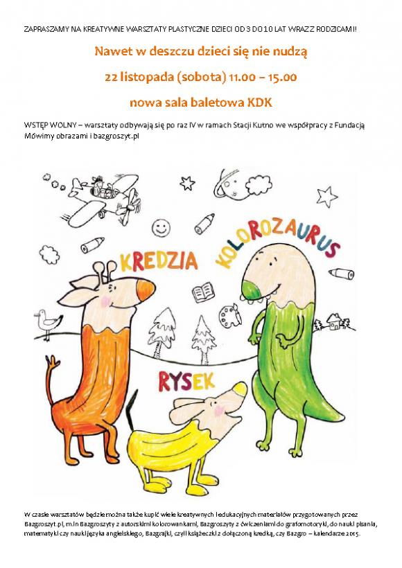 Baw się kreatywnie z Fundacją Mówimy obrazami na Stacji Kutno!