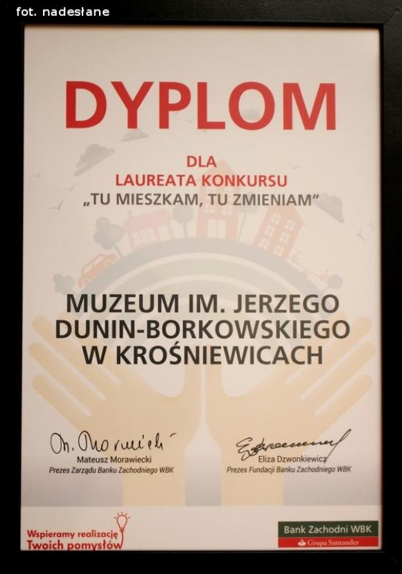Muzeum im. Jerzego Dunin-Borkowskiego w Krośniewicach odebrało grant