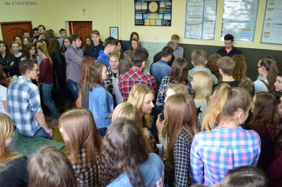 Kasprowicz gościł gimnazjalistów