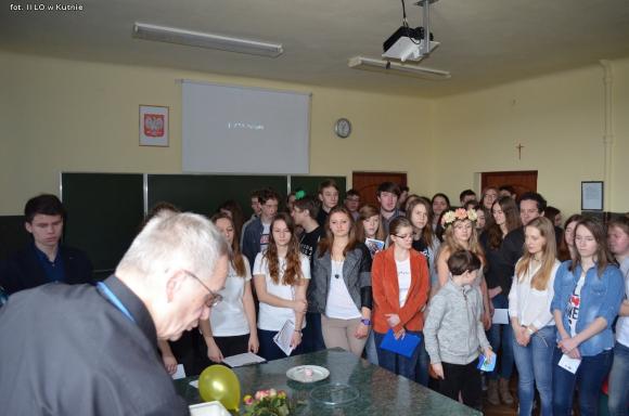 Kasprowicz gościł gimnazjalistów