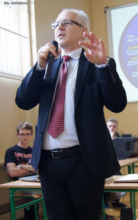 II LO w Kutnie odwiedził prof. dr hab. n. med. Rafał Krenke