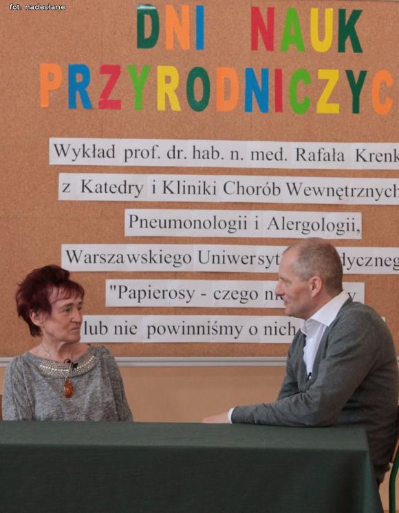 II LO w Kutnie odwiedził prof. dr hab. n. med. Rafał Krenke