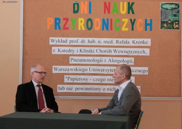 II LO w Kutnie odwiedził prof. dr hab. n. med. Rafał Krenke