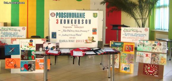 Laureaci konkursów plastycznych w Sanepidzie