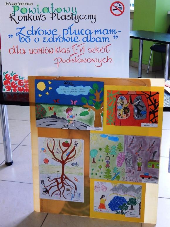 Laureaci konkursów plastycznych w Sanepidzie