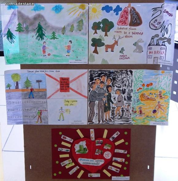 Laureaci konkursów plastycznych w Sanepidzie