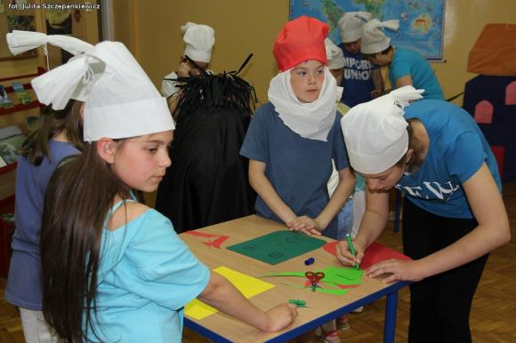 Smerfowa Noc Bibliotek w Krośniewicach