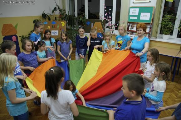 Smerfowa Noc Bibliotek w Krośniewicach