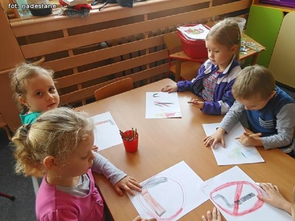 Dzieci brały udział w akcji Czyste powietrze wokół nas