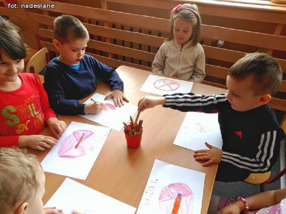 Dzieci brały udział w akcji Czyste powietrze wokół nas