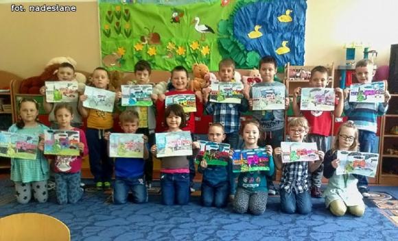 Dzieci brały udział w akcji Czyste powietrze wokół nas
