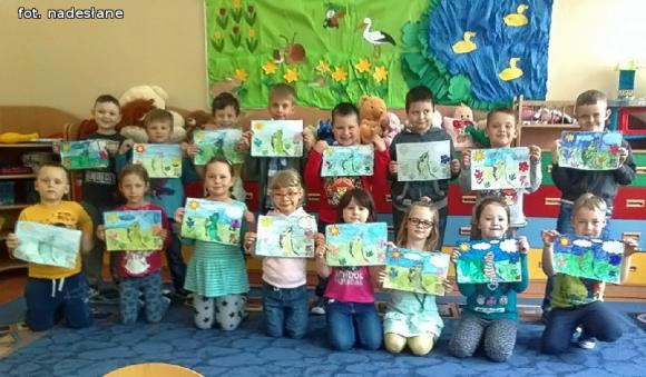 Dzieci brały udział w akcji Czyste powietrze wokół nas