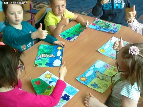 Dzieci brały udział w akcji Czyste powietrze wokół nas