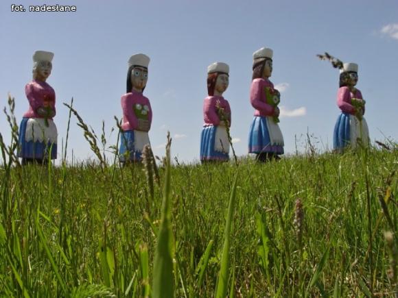 Kutnowska rzeźba w skansenie w Kwiatówku