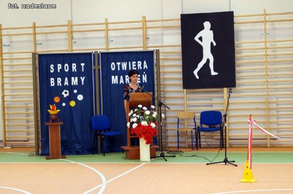 Uroczyste otwarcie sali gimnastycznej w Oporowie