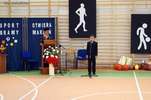 Uroczyste otwarcie sali gimnastycznej w Oporowie