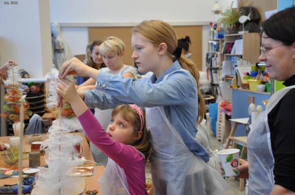 Rodzinne warsztaty świąteczne w domu kultury