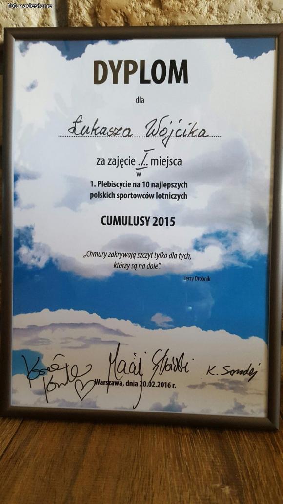 Łukasz Wójcik dostał Złotego Cumulusa