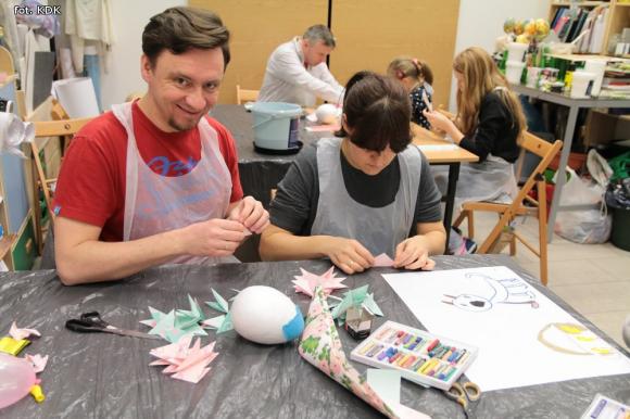 Na warsztatach w KDK powstały piękne dekoracje wielkanocne