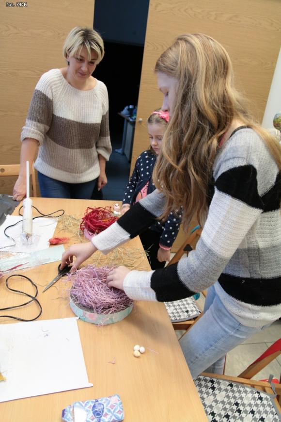 Na warsztatach w KDK powstały piękne dekoracje wielkanocne