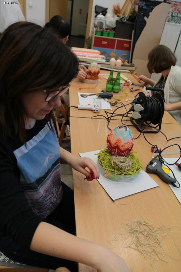 Na warsztatach w KDK powstały piękne dekoracje wielkanocne