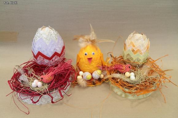Na warsztatach w KDK powstały piękne dekoracje wielkanocne