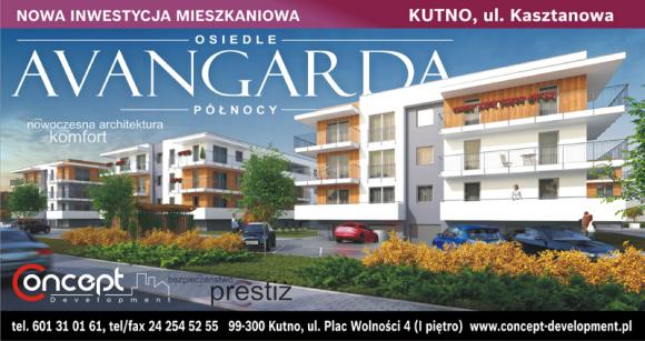 AVANGARDA PÓŁNOCY NAJLEPSZĄ INWESTYCJĄ MIESZKANIOWĄ w KUTNIE wg KLIENTÓW