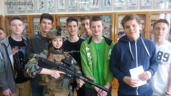 Kasprowicz gościł gimnazjalistów