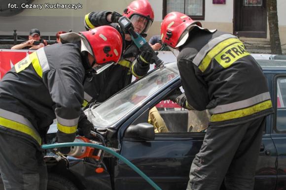 Każdy chciał być kiedyś strażakiem ... Czadowa zabawa w centrum Kutna