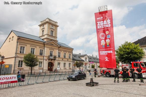 Każdy chciał być kiedyś strażakiem ... Czadowa zabawa w centrum Kutna