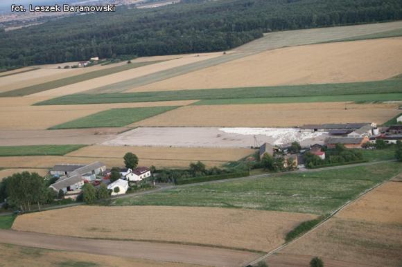 Lot balonem nad okolicznymi wsiami i Kutnem cz.3