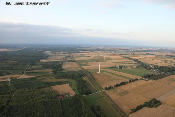 Lot balonem nad okolicznymi wsiami i Kutnem cz.3