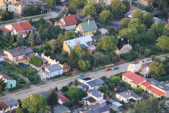 Lot balonem nad okolicznymi wsiami i Kutnem cz.3