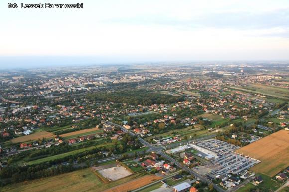 Lot balonem nad okolicznymi wsiami i Kutnem cz.3