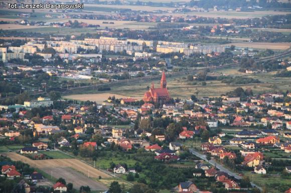 Lot balonem nad okolicznymi wsiami i Kutnem cz.3
