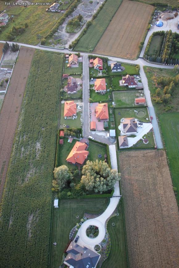 Lot balonem nad okolicznymi wsiami i Kutnem cz.3