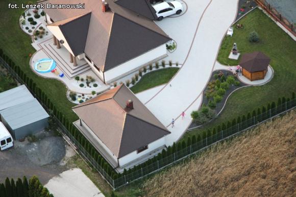 Lot balonem nad okolicznymi wsiami i Kutnem cz.3